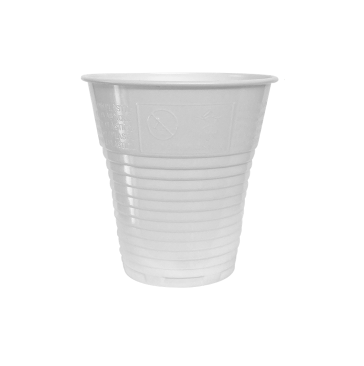 100 Tazze Plastica Per Caffè - 165 Ml, Bianche, Con Manico, Per Cappuccino Cioccolata - Foto 4