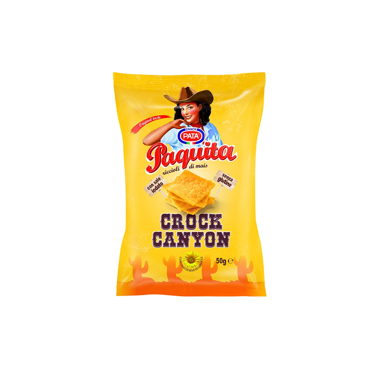 40 confezioni patatine Pata croc canyon 50 g