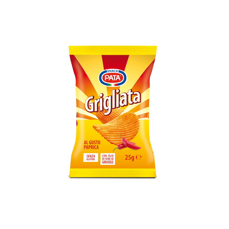 45 confezioni patatine Pata rustichina paprica 25 g