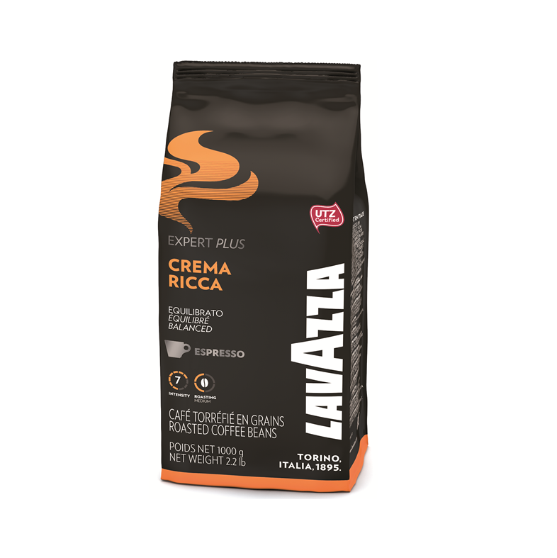 1 kg caffè in grani Lavazza Crema ricca