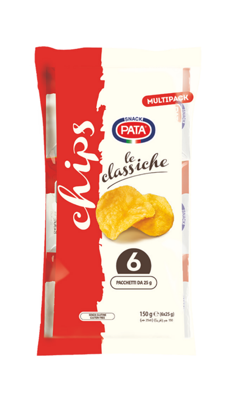 40 confezioni patatine Pata classica 25 g