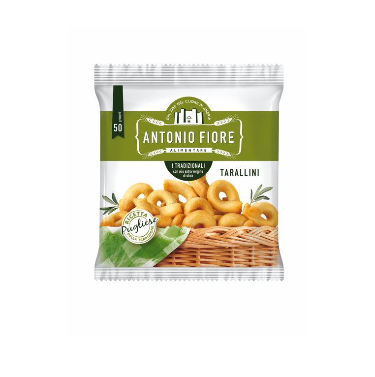 50 confezioni taralli fiore tradizionali gr 50