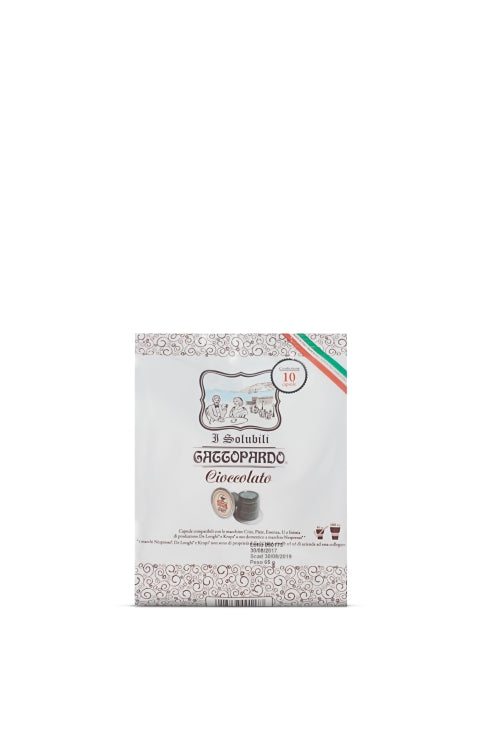 Capsule compatibili Nespresso cioccolata Toda Gattopardo confezione 10 pezzi