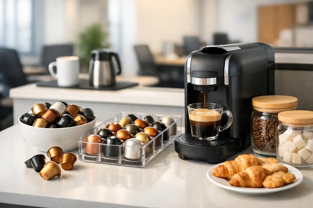 Caffè breakroom per uffici: capsule e scorte