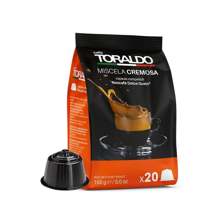 100 Capsule Compatibili Dolce Gusto - Toraldo Miscela Cremosa