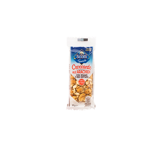 24 PACCHETTI CROCCANTE ARACHIDI SESAMO RISO SOFFIATO SCOTTI