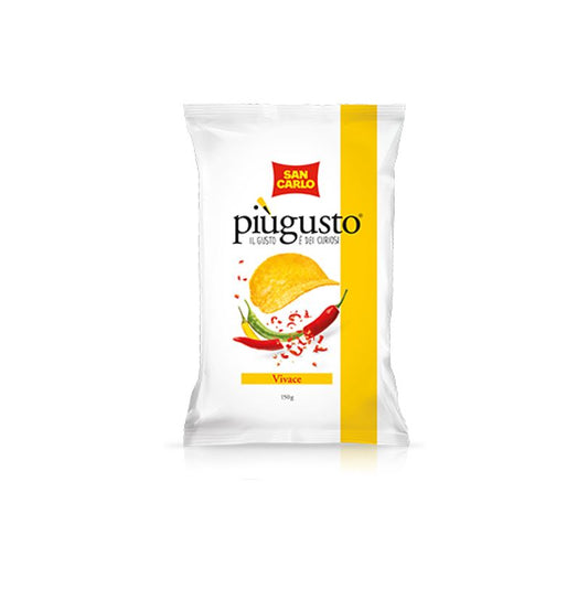 40 confezioni patatine San carlo vivace paprica 25 gr