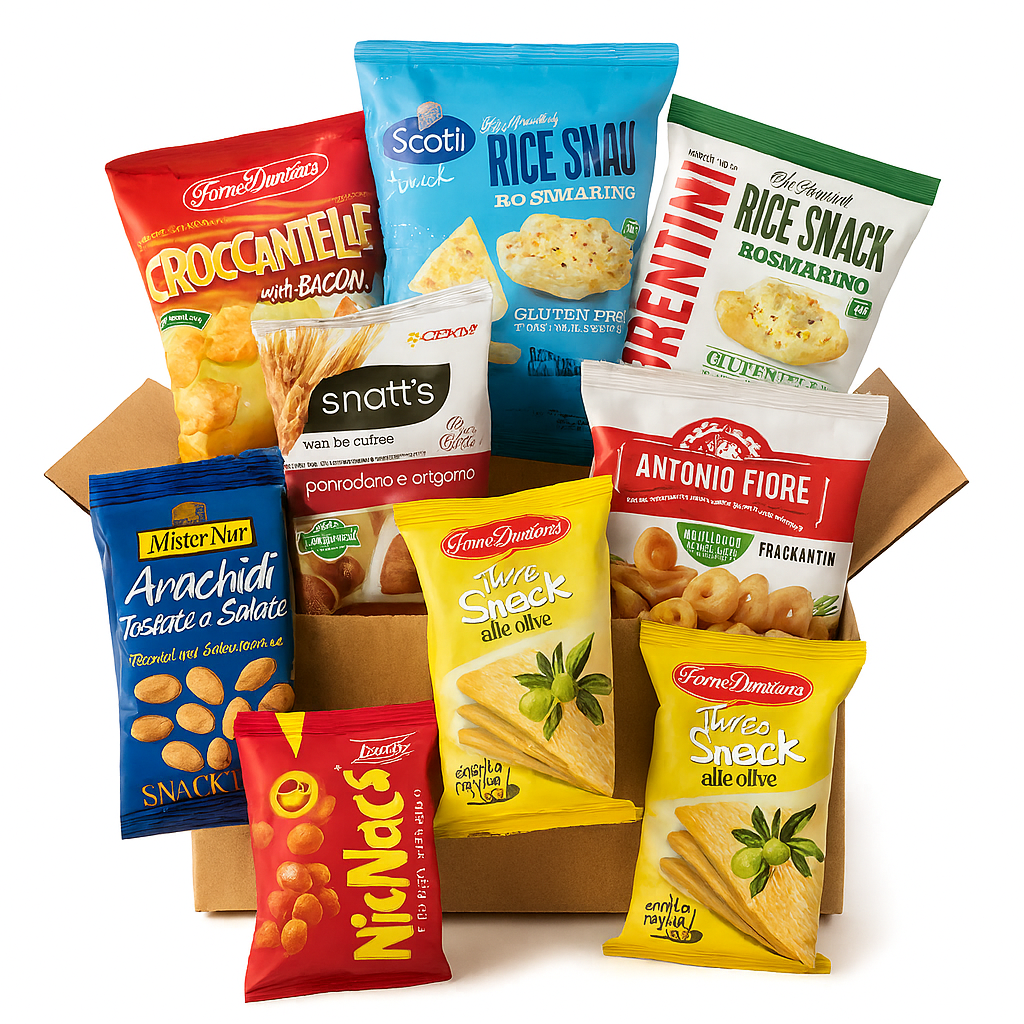 Aperibox 20 pezzi – Mix Snack Salati Assortiti