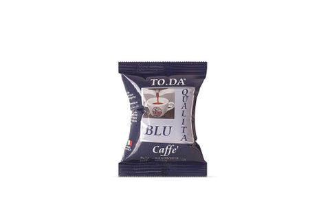 Capsule compatibili Espresso point Toda Gattopardo blu confezione 100 pezzi