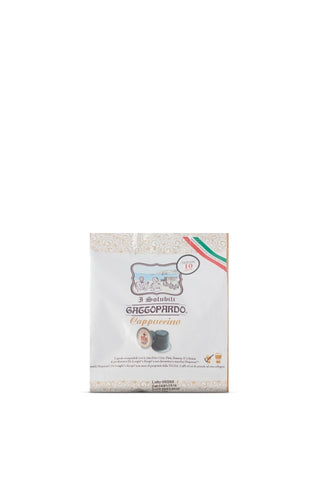 Capsule compatibili Nespresso cappuccino Toda Gattopardo confezione 10 pezzi